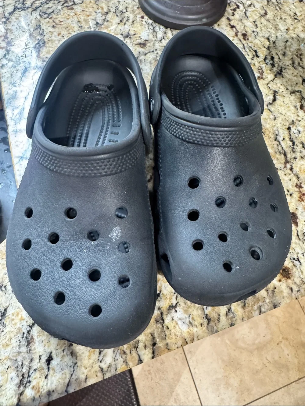 CROCS Kids Black Classic Clog Sandals